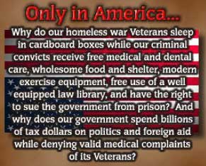 Why do our homless veterans sleep in cardboard boxes